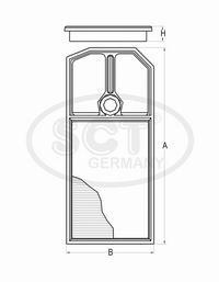 SCT GERMANY sb2281 -  Воздушный фильтр
